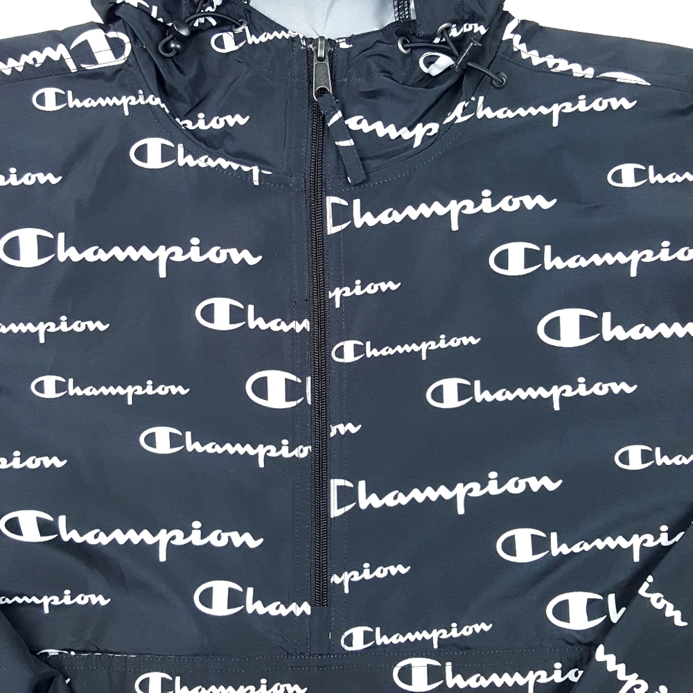 Champion Men's Solid Script Packable Jacket - Picture 4 of 9